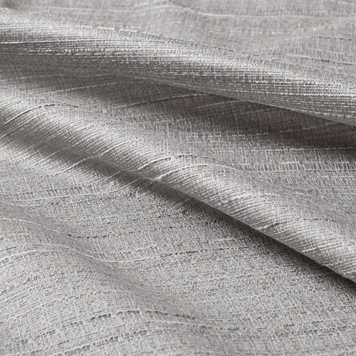 Vista 6 de Comfort Spaces - Juego de 2 paneles de cortina de tela de ramio para ventana Gris