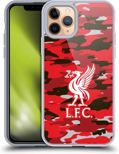 Vista 209 de Head Case Designs Funda de gel con licencia oficial del Liverpool Football Club Away Colourways Crest Camou [protección de grado militar] compatible