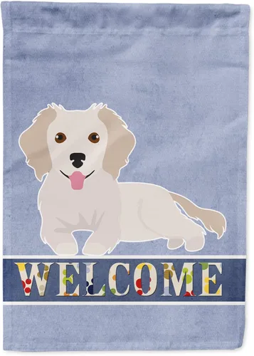 Vista 56 de Caroline's Treasures CK3645GF Bandera de bienvenida de bulldog inglés para jardín, bandera decorativa para patio exterior, obras de arte de patio