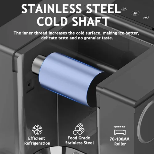 Vista 4 de Ice Shaver Machine - Electric Smoothie Maker for Shaved Ice, 60 Kg/Day, Ideal for Restaurants, Dining Cars and Home Use,Green