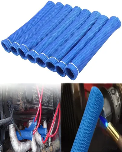 Vista 13 de Protector de Botas de Cable de Bujía - 8 PIEZAS 2500° Protector Térmico de Cable de Bujía, Funda de Protección Térmica de Bujía de 6 Pulgadas