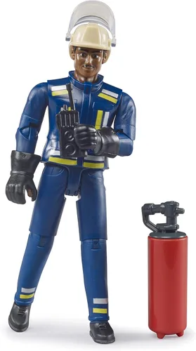 Vista 2 de Bruder bworld 60101 Fireman - Piel mediana con accesorios