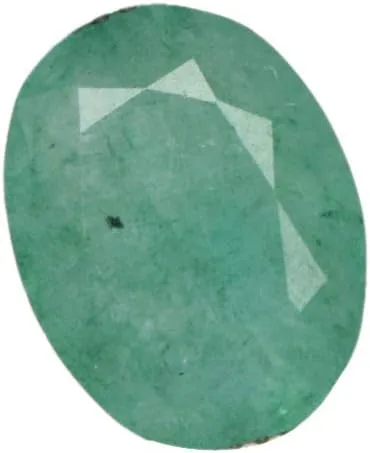 Vista 3 de Esmeralda verde natural de 8,65 quilates. Gema para hacer joyas con corte ovalado con certificado Egl DX-917