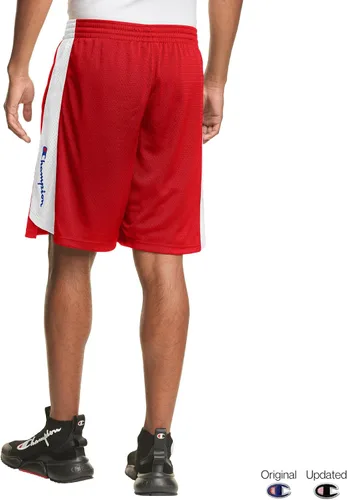 Vista 2 de Champion Pantalones cortos para hombre, pantalones cortos de baloncesto de malla, pantalones cortos deportivos para hombres, pantalones cortos