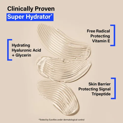 Vista 2 de COATS Suero de gel intensificador de hidratación con ácido hialurónico – Regordete, proporciona hidratación durante todo el día + protege la barrera