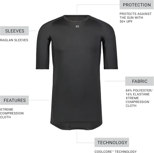 Vista 5 de Russell Athletic Coolcore Half Sleeve Compression Tee