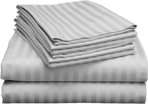 Vista 25 de Mattress-Homes Juego de sábanas tamaño Queen de 6 piezas, colección Hotel Luxury, 100% algodón egipcio, sábana bajera ajustable de 18 pulgadas