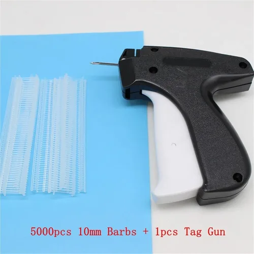 Vista 2 de 1pcs Tag Machine +1000 or 5000 pcs 10mm Barbs for Clothing Garment Handheld Clothes Label Tagging Machine with Multi