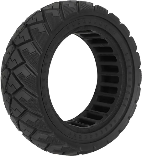 Vista 4 de Solid All-Terrain Tire 90/65-6.5 for Zero 11X Electric Scooter, Puncture Proof Honeycomb Non-Slip Replacement Wheel (1)