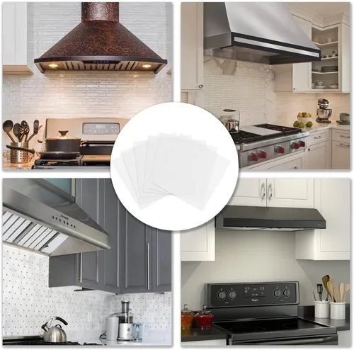 Vista 9 de 24 filtros de grasa para campana extractora, papel de filtro para campana extractora, accesorios de cocina para filtrado de grasa y olores de cocina