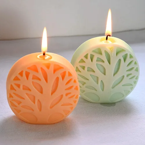Vista 8 de Moldes de vela de silicona, moldes de silicona 3D para hacer velas, moldes de silicona abstractos simples para fundición de resina epoxi, jabón