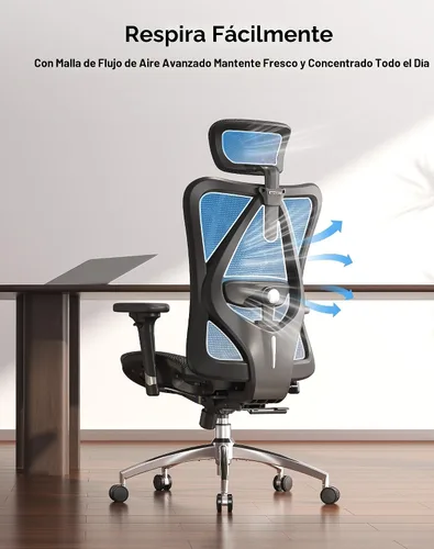 Vista 10 de SIHOO Silla de oficina ergonómica M57, silla de escritorio con respaldo