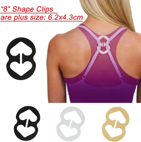 Vista 3 de Cleavage Control brasier correa Clips Ocultar correas a Racer Back9pcs20pcs