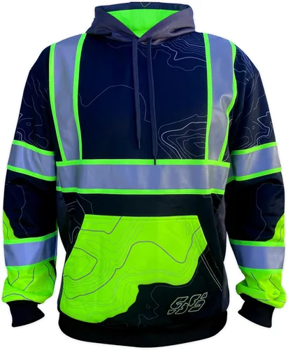 Vista 3 de SafetyShirtz Sudadera con capucha SS360 Topo Stealth - Visibilidad mejorada, color negro