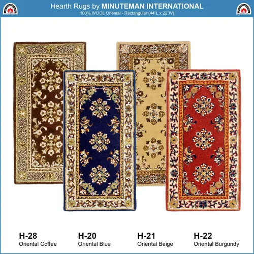Vista 3 de Minuteman International Alfombra de lana oriental beige rectangular