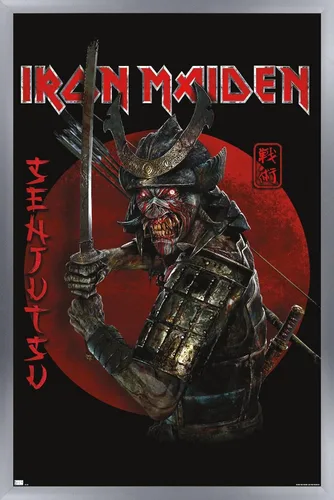 Vista 11 de Trends International Iron Maiden - Póster de pared Senjutsu, 14.72 x 22.37 pulgadas, versión enmarcada de madera de granero Versión enmarcada
