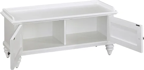 Vista 4 de Homestyles Banco de almacenamiento Bermuda Off-White