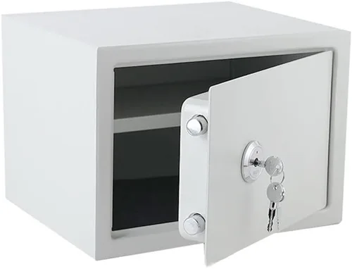 Vista 29 de Caja fuerte pequeña con llave/caja fuerte de alta seguridad/cerradura de acero segura/oficina en casa caja de almacenamiento para dinero