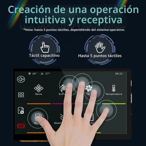 Vista 2 de BIGTREETECH Pantalla táctil HDMI de 5 pulgadas Display 800x480, IPS 160° Monitor de ángulo de visión compatible con Sovol-SV08 Raspberry-Pi 4B, 3B