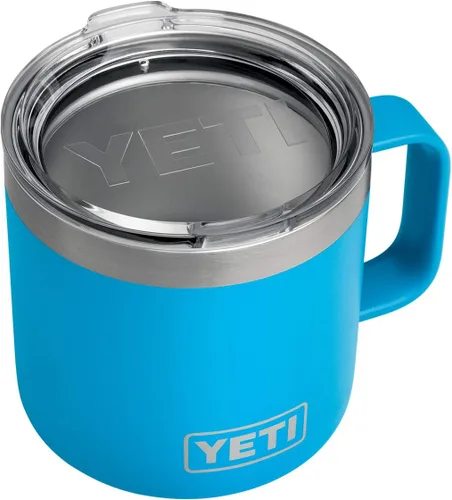 Vista 8 de Taza YETI Rambler de 14 onzas, de acero inoxidable, con aislamiento al vacío y tapa estándar Rojo ladrillo