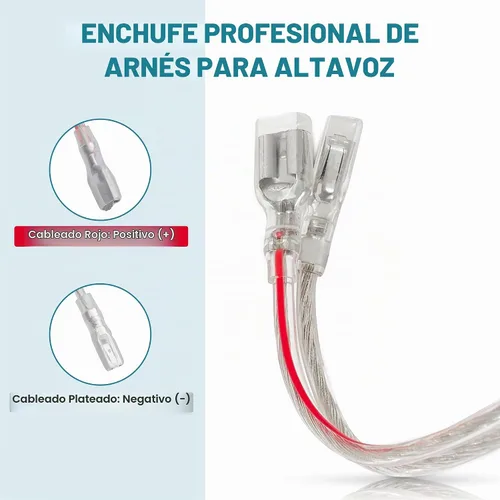 Vista 5 de NuIth Soporte de adaptador de altavoz de puerta 6.5 con conector de arnés de cableado de altavoz para VW Volkswagen Passat 1998-2016, Golf