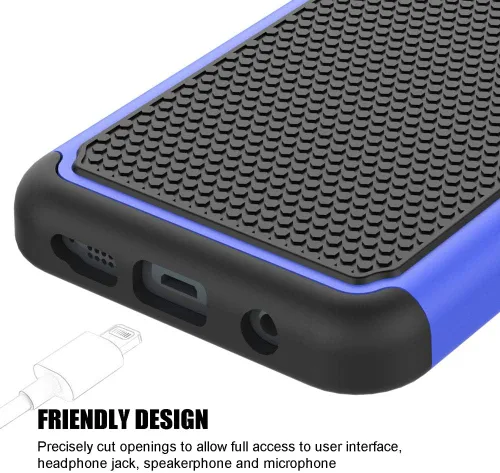 Vista 4 de Funda para Galaxy S7, a prueba de golpes, funda protectora para Samsung Galaxy S7 (5.1 pulgadas, 2016) [azul]