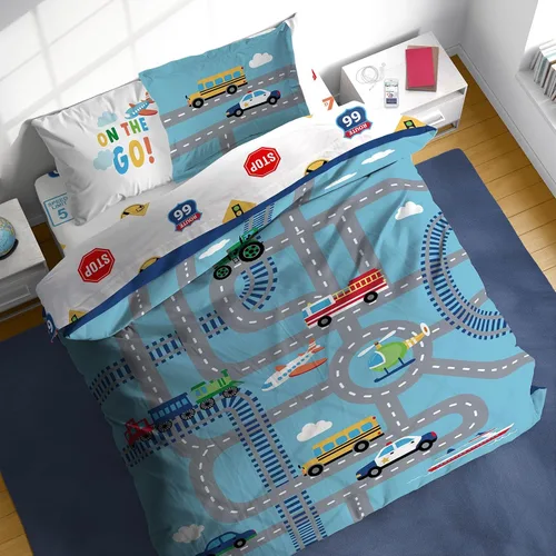 Vista 14 de Juego de edredón para niños Sunny Side Up incluye sábanas y fundas de almohada - Juego de cama suave y acogedor para una decoración elegante