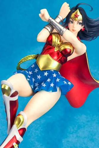 Vista 3 de Kotobukiya DC Comics: Armored Wonder Woman 2ª edición Estatua de Bishoujo Figura escala 1/7
