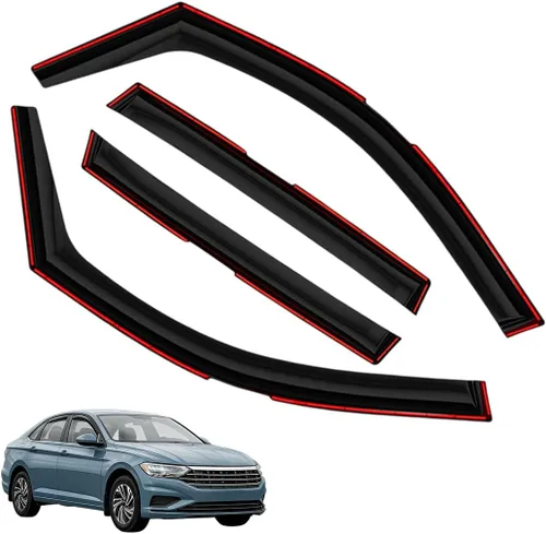 Vista 34 de Viseras de ventana en canal, protectores de lluvia compatibles con Mazda CX-5 2017-2025 (2017-2025) - Deflectores de ventilación de policarbonato
