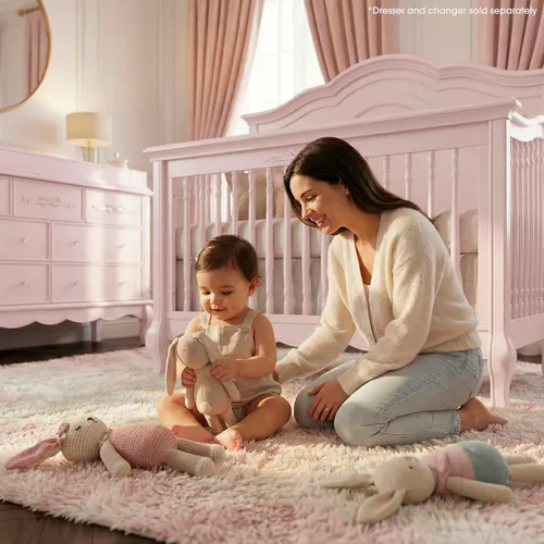 Vista 11 de evolur Aurora 5-in-1 Convertible Crib