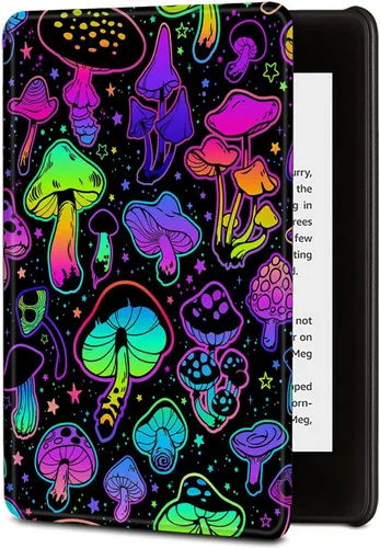 Vista 8 de BVDIKMI Funda para Kindle de 6 pulgadas (versión 11ª generación 2022), funda delgada de piel sintética con encendido y apagado automático para Retro