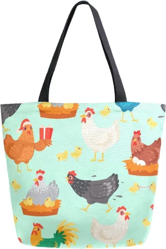 Vista 29 de SUABO Bolsa de asas de cocina reutilizable para comestibles, bolsa de compras de lona para exteriores Cactus