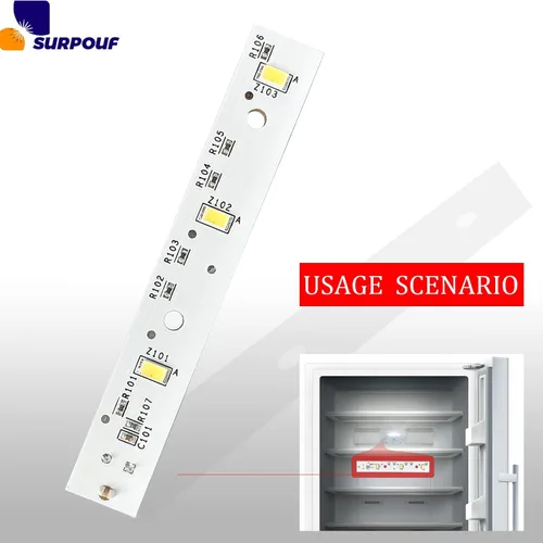 Vista 4 de WR55X26671 Tablero de luz LED se adapta a refrigeradores GE Reemplazar wr55x26671 ge Refrigerador led Light Reemplazo 4468532 AP6035586 PS11767930