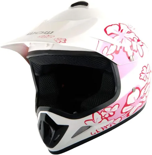 Vista 3 de Martian Casco de Motocross para Jóvenes Niños ATV Dirt Bike BMX MX Casco + Gafas + Guante Negro MG Youth Paquete: Spider Negro