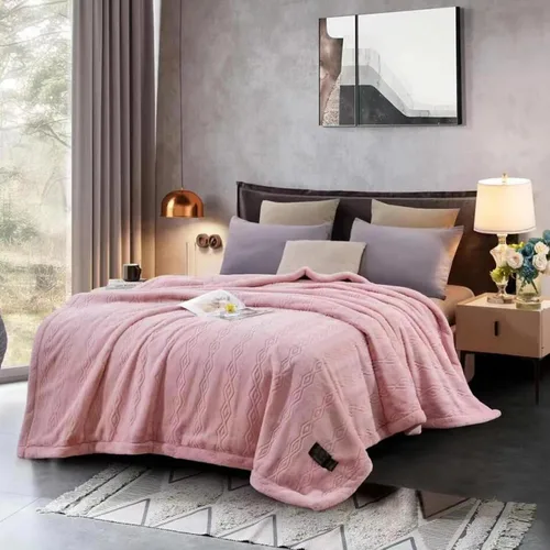 Vista 9 de LGYKUMEG Manta pesada de visón coreano de 10 libras, manta de forro polar de felpa cálida para invierno, sedosa suave y cálida, manta de cama Beige