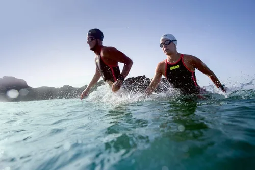Vista 6 de arena Powerskin R-Evo+ Open Water cerrado espalda para hombre