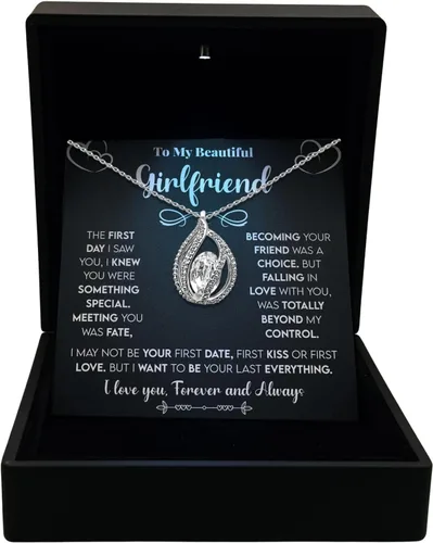 Vista 26 de TRYNDI Collar - Regalos para esposa del marido: Navidad, aniversario, ideas de cumpleaños; regalos románticos para ella