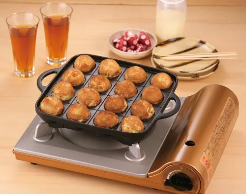 Vista 8 de Iwatani Takoyaki - Sartén para parrilla, mediano, color negro
