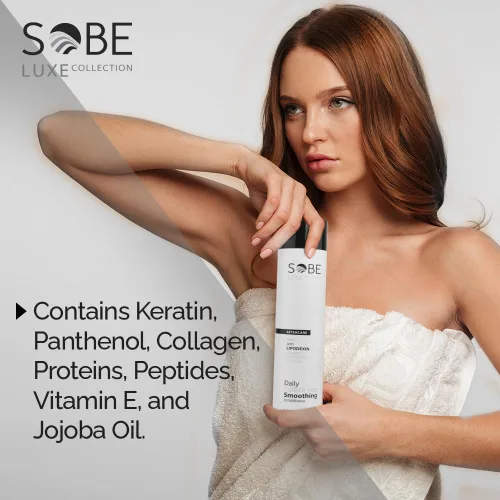 Vista 6 de SOBE LUXE - Acondicionador suavizante para cabello tratado, sin sulfato, 10 onzas, hidrata, protege el color y la reparación, queratina, pantenol