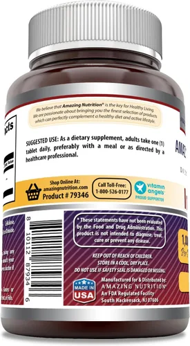 Vista 3 de Amazing Formulas - Suplemento de inositol de 1000 mg Tabletas Sin OMG Sin gluten Fabricado en Estados Unidos (1 paquete, 60 unidades)