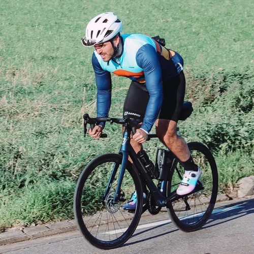 Vista 2 de Pantalones cortos de ciclismo de 6 horas y 500 KM, pantalones cortos de ciclismo con relleno de gel 3D para hombre, mallas de ciclismo a prueba