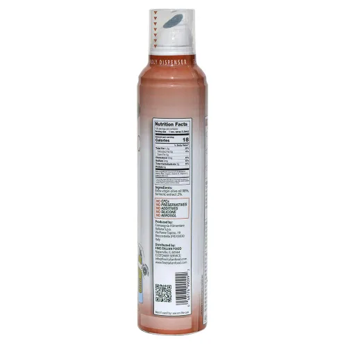 Vista 2 de Mantova Spray de Aceite de Oliva Virgen Extra con Sabor a Cúrcuma, spray de cocina saludable para el corazón perfecto para ensaladas, salsas