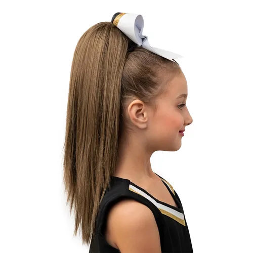 Vista 9 de Girly Curls Coleta Recta de Animadora Postizo 16" (Angel)