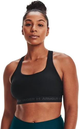 Vista 3 de Under Armour - Sujetador deportivo de medio impacto, con espalda cruzada, para mujer