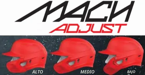 Vista 3 de Rawlings Protector facial de ajuste MACH Pieza de extensión ajustable Se adapta a cascos de la serie Mach Mate Opciones LHB y RHB Negro
