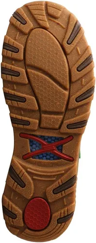 Vista 5 de Twisted X Moc de conducción Chukka con cordones para hombre con CellStretch