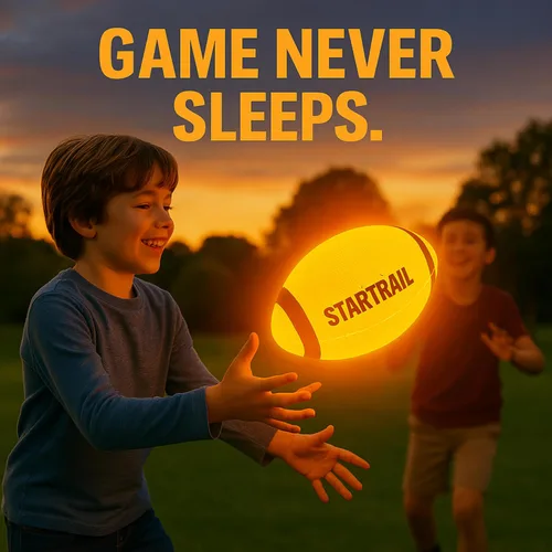 Vista 6 de Fútbol que brilla en la oscuridad Balón ultrabrillante con luz LED doble tamaño 6 con 3 baterías extra y bomba para niños y adolescentes de 6 años