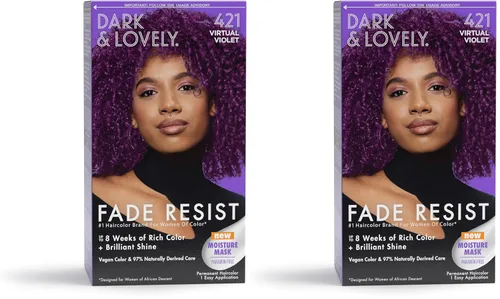 Vista 26 de SoftSheen-Carson Dark and Lovely Fade Resist - Tinte permanente y acondicionador para el cabello, de color intenso, cubre hasta el 100%
