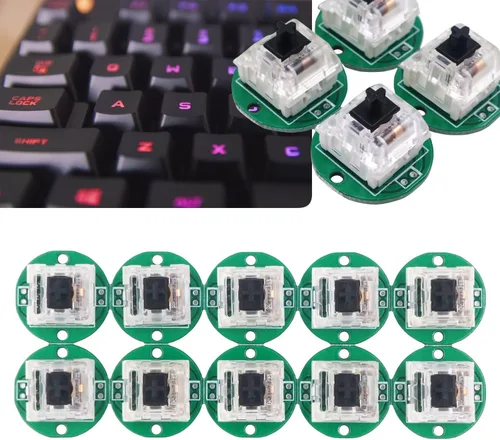 Vista 8 de SJJX Arcade Stick DIY Kit 10x Buttons with Logo LED MX 8 Way Joystick USB Encoder for PC MAME Raspberry Pi Color Mix