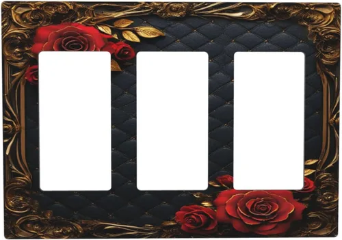 Vista 258 de Decorative Outlet Covers Blue Background White Cat Daisy Floral 2-Gang 1-Gang Wall Plate Single Toggle/Rocker Farmhouse Style Light Switch Covers